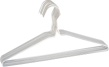 HANGER CLOTHES WHITE VINYL 12/PK #6435168X (PK) - Hooks: Coat Hangers